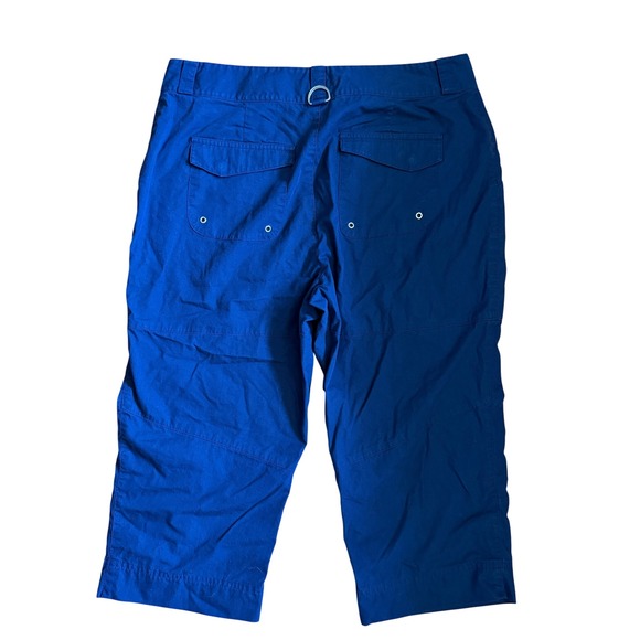 Y2K Lauren Active Ralph Lauren Blue Utility Capri Cargo Pants L-RL 04 Sz 10 - Picture 6 of 8